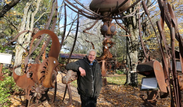 At Jurustic Park in central Wisconsin, you’ll discover fantastical creatures crafted from rusted metal.